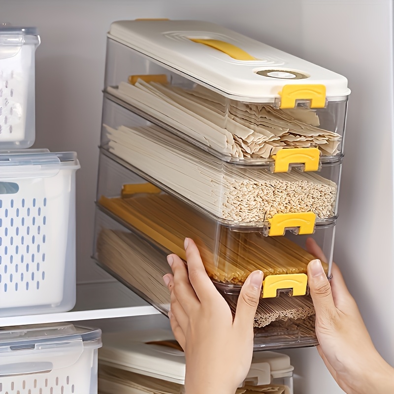 large capacity air tight food storage container   pp plastic for   noodles more ideal for kitchen organization with lid Product details 1
