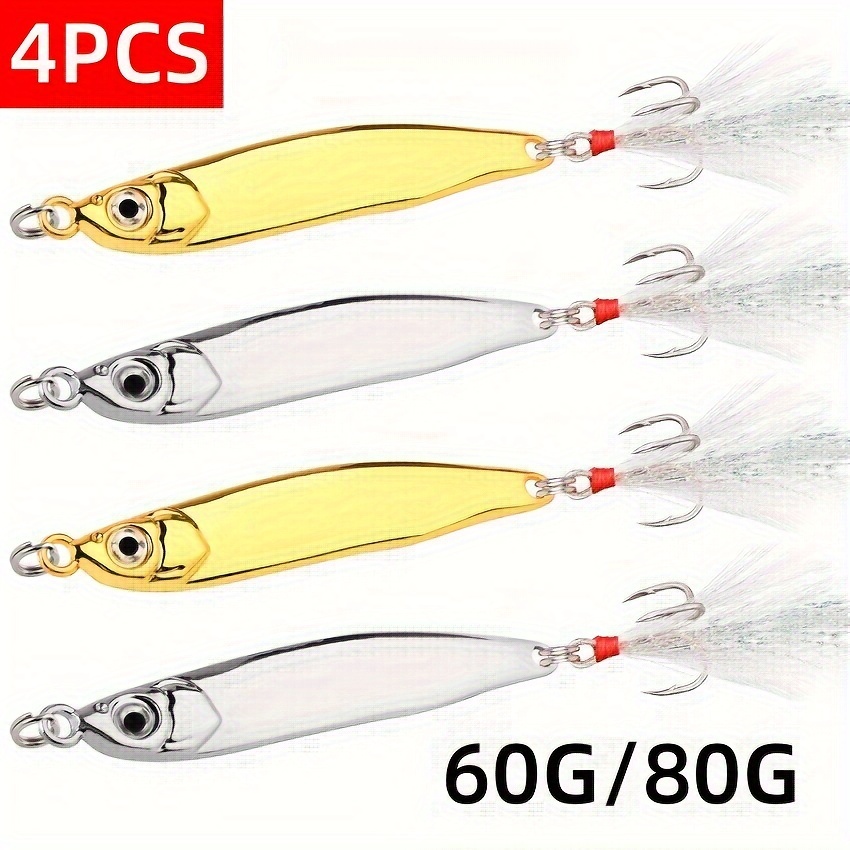 Iron Plate Double Hook Lure Warped Mouth Sequin Bait - Temu Canada