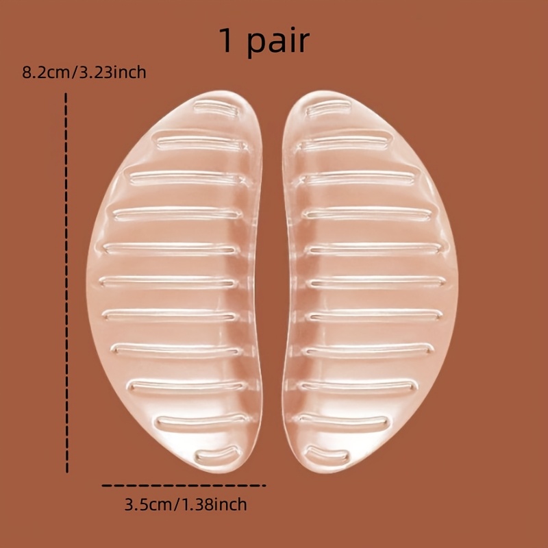 TEMU per scarpe caviglia vuote Ciabatte Tappetino per piedi Supporto Cuscinetto Sandali Tacchi alti Suola in silicone Cuscinetto di supporto per