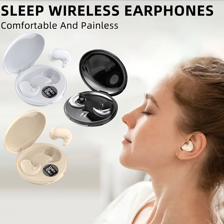 

New Wireless Earphones - Slim, Two-ear Stereo With Long- High- Sound, For , Sweat-resistant And Ideal For Running And Sleeping