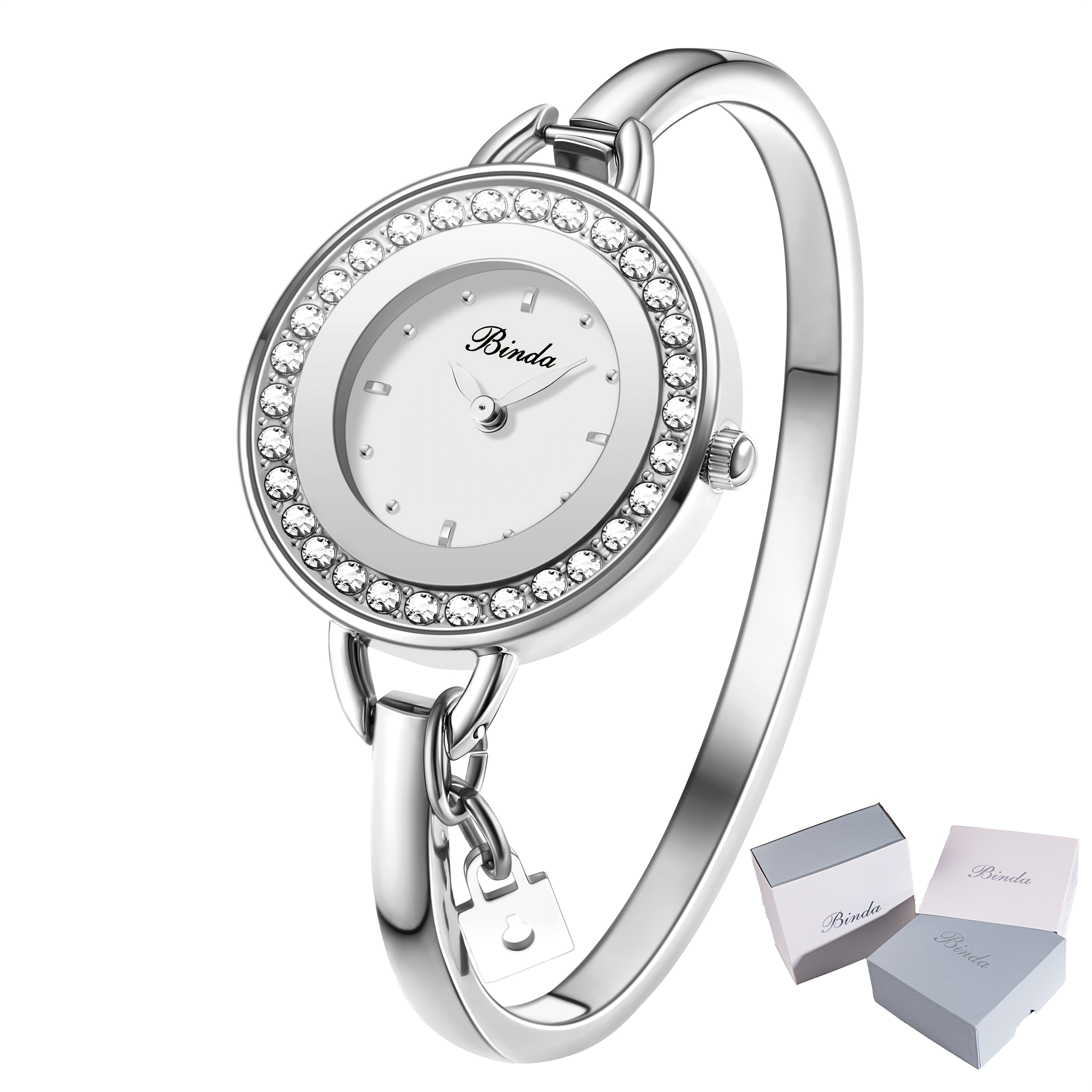 1 womens elegant stainless steel quartz watch ow - Temu  display picture 1