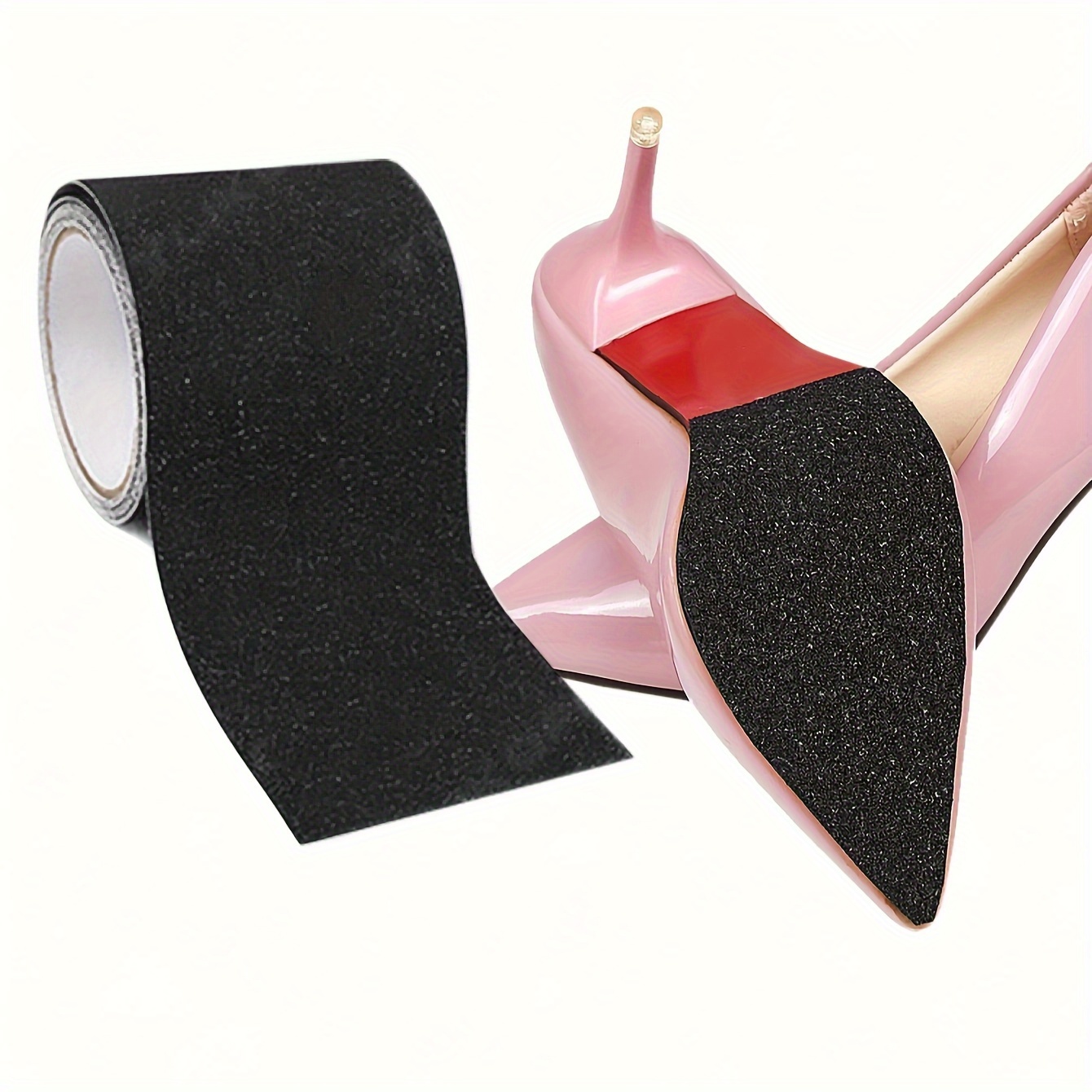 

1roll Thickened Shoe Sole Anti-slip Pad For High Heels, Noise Reduction Trimmable Shoe Sole Protective Sticker, Wear-resistant Self Adhesive Non-slip Sticker