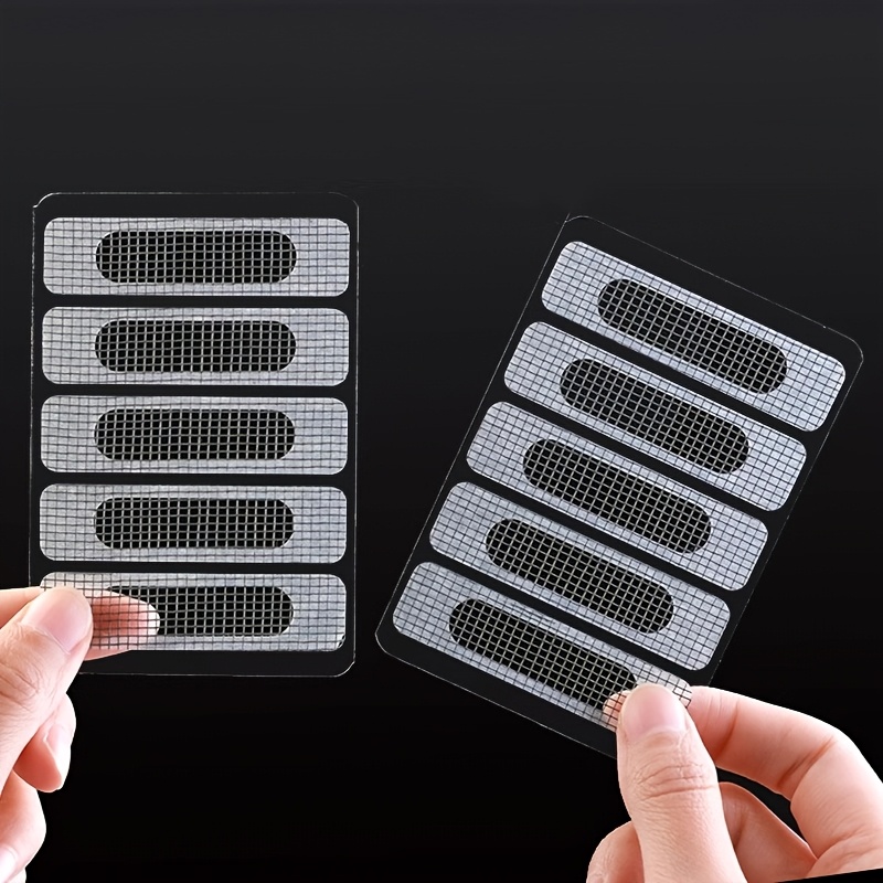 

Window Screen Repair Kit, 5/25/50/100pcs Self-adhesive Patches, Plastic Mesh Film For Fixing Rips & Tears, Waterproof Screen Tape For , Mosquito Net Hole Repair, Easy To Apply Patch Strips