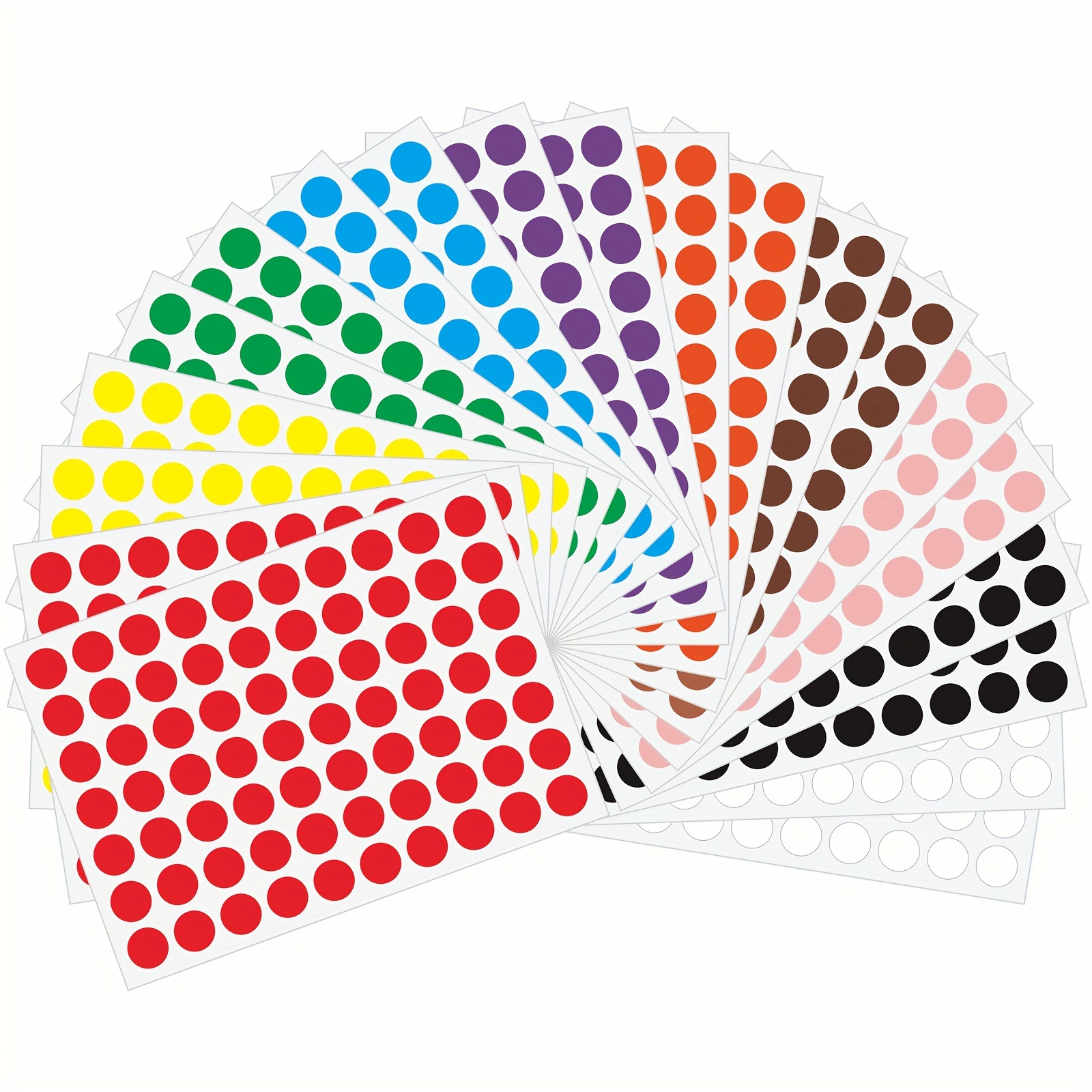 

1400 Labels/, 10mm Dot - Labels, Bag Packaging, Art , 10mm Size Labels, , 70 Labels Per Sheet, 2 Sheets , 10 In , 20 Sheets