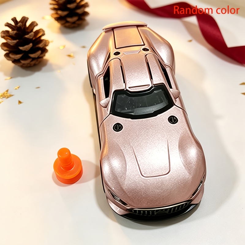 TEMU Christmas Gift - Rear-wheel Drive Racing Car Model, Metal Toy Car, Thick Material, Grade, Die-cast Car, Random Color 1pc, Door . For Halloween,
