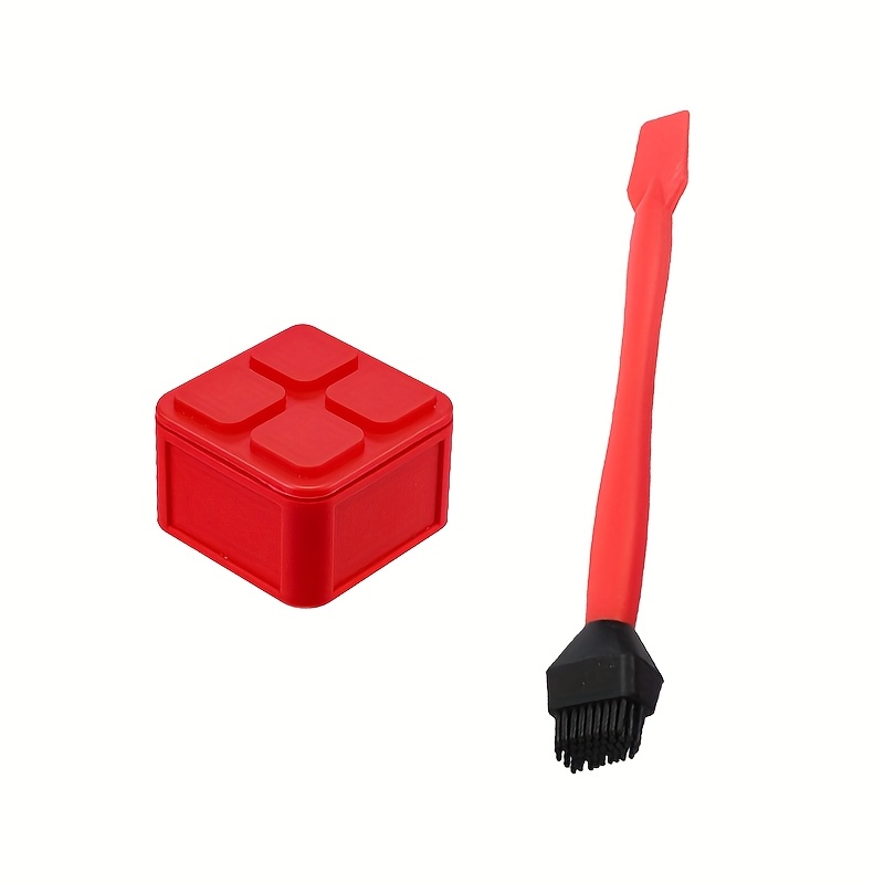 Image of 2pcs Glue Brush Kit, Woodworking Glue Applicator Set Sealable Lid Glue Pod Portable Diy Hand Tool, For Woodworking, Arts, Crafts, Hobby