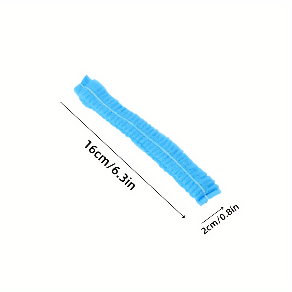 10 Pack Disposable Blue Eyebrow Tattoo Hair Nets With Dust Covers And