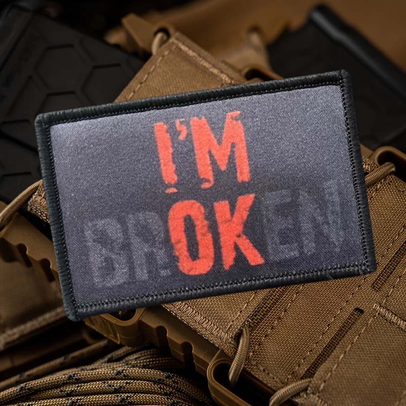 " Patch - Hook And Loop Fastener, Durability, Multicolor Badge For Backpacks, Armbands, And Gear