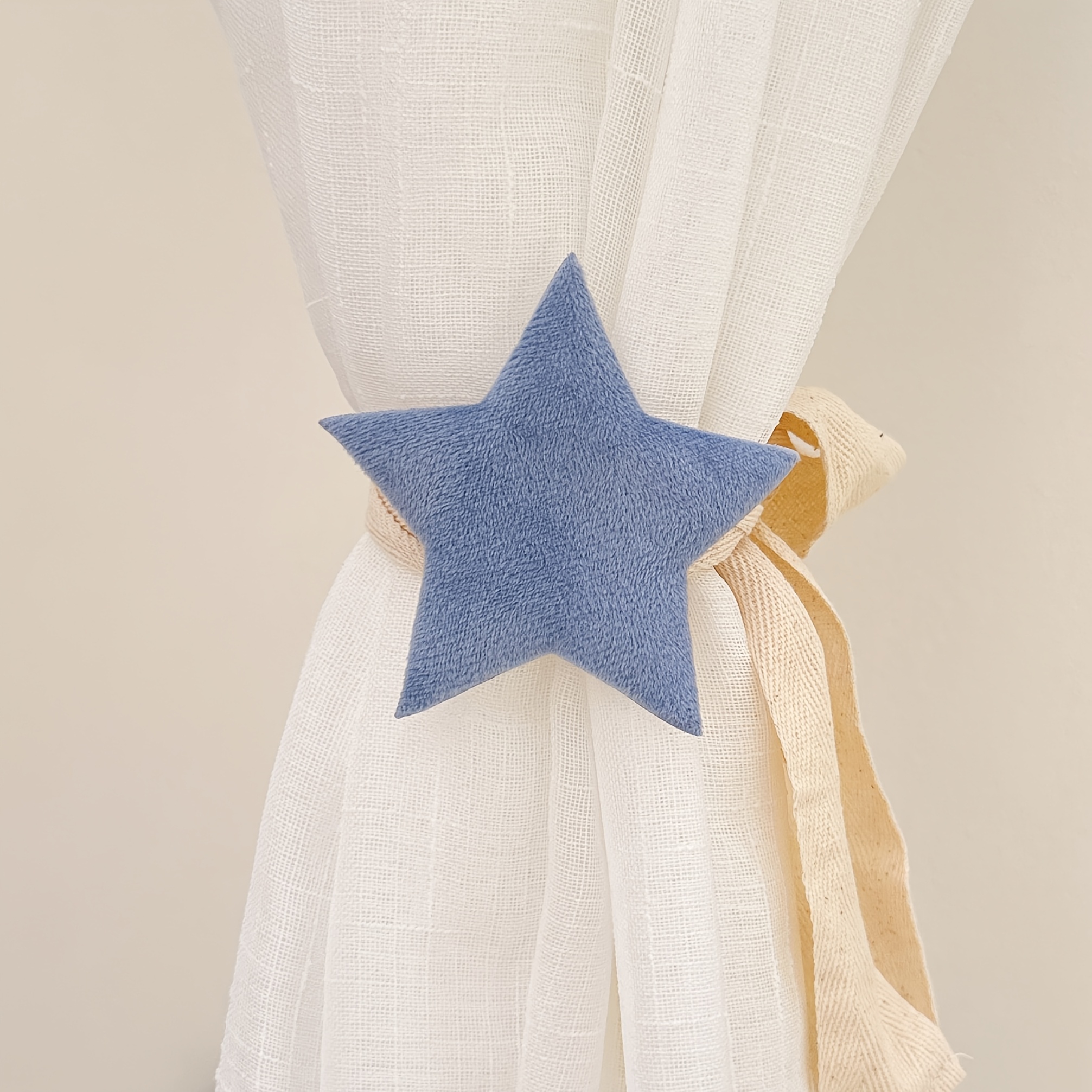 Big Star Curtains Tie-Back for Bedroom Drapes