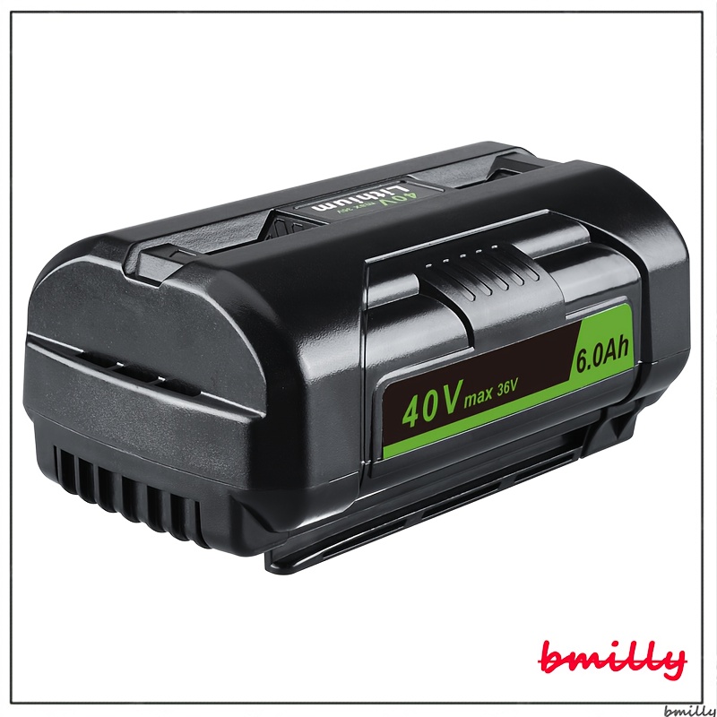TEMU 1/2/4 Pack 40v Lithium Battery Replacement - 6.0ah High-capacity Long-, Compatible With Lawn Mower, Drill, Chainsaw, Blower & Trimmer (op40401,