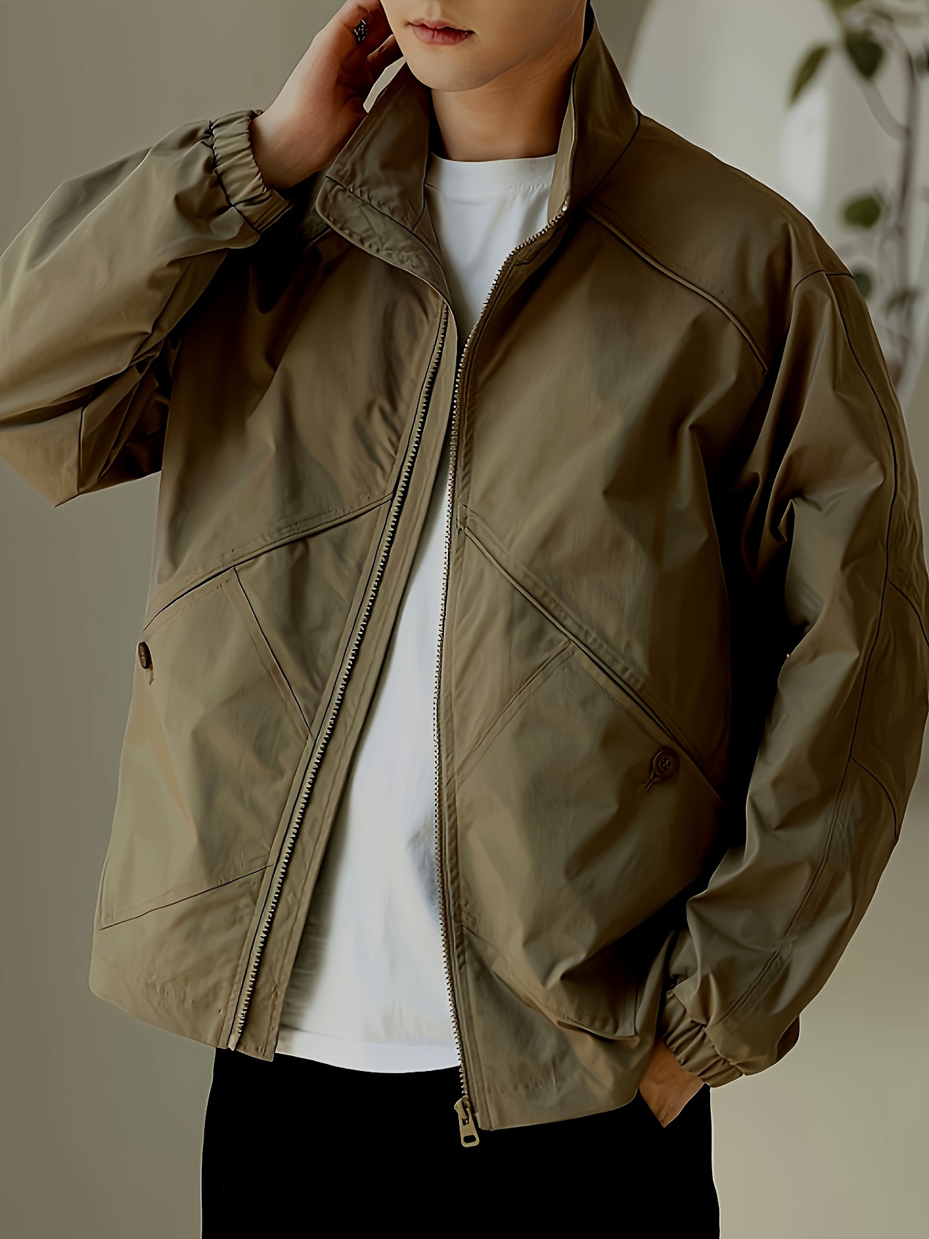 stilvolle jacke herren neuer trendiger design frühling Temu Germany