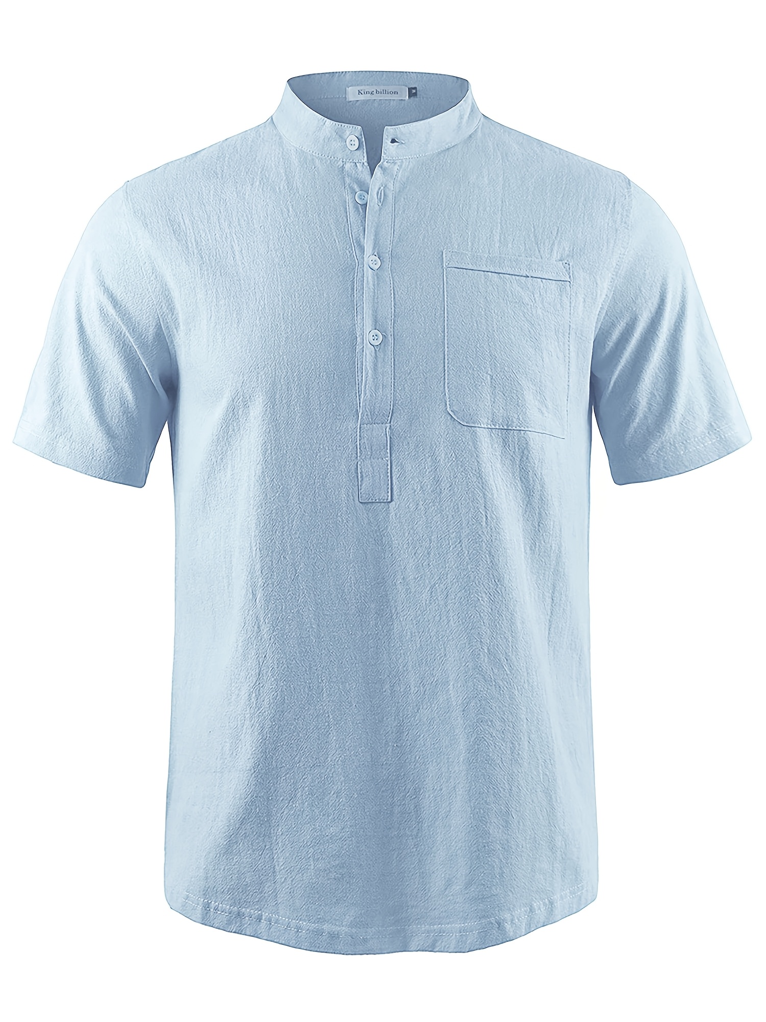 camicia e traspirante lino a maniche Temu Italy