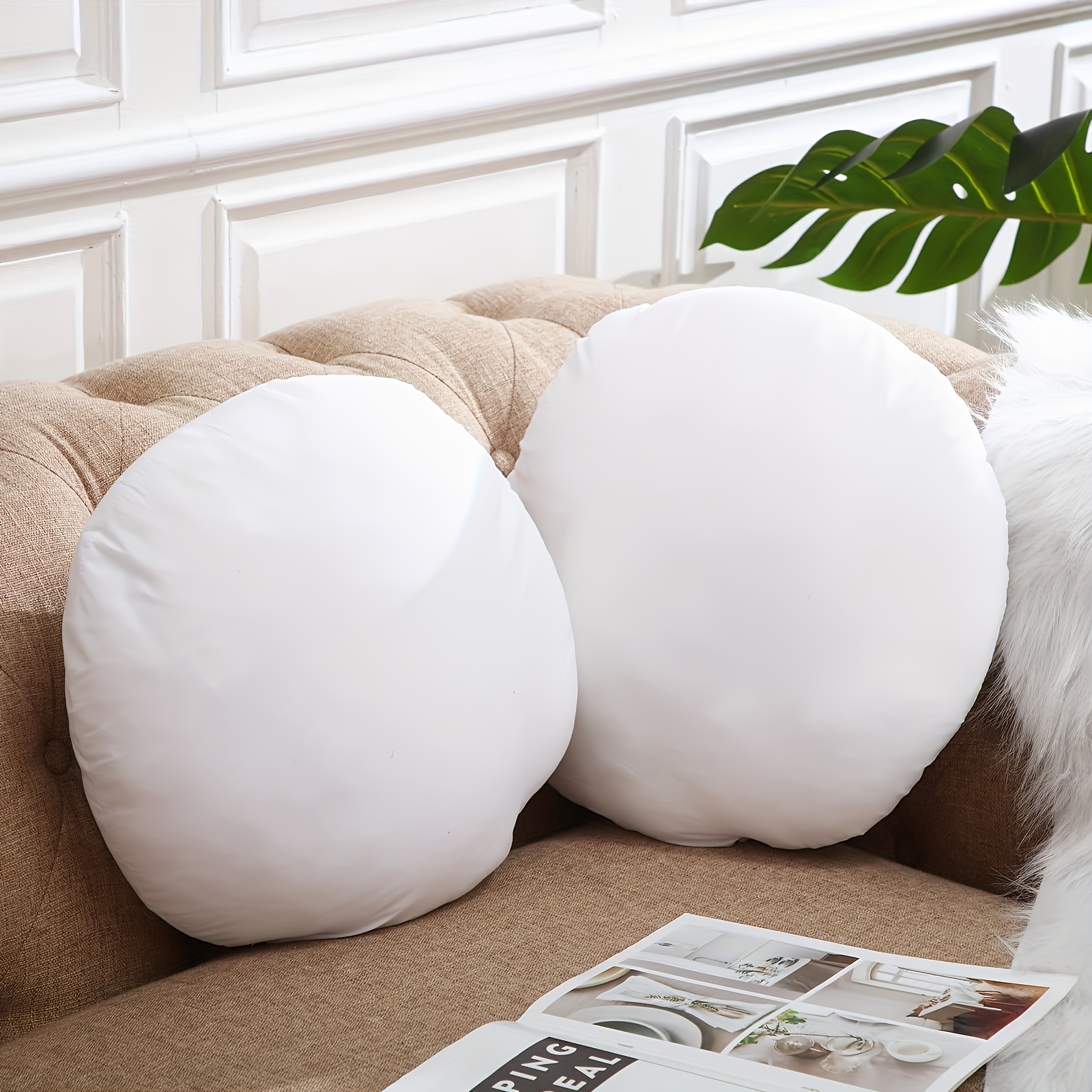 piezas cojines redondos gran tamaño cojín decorativo Temu Spain