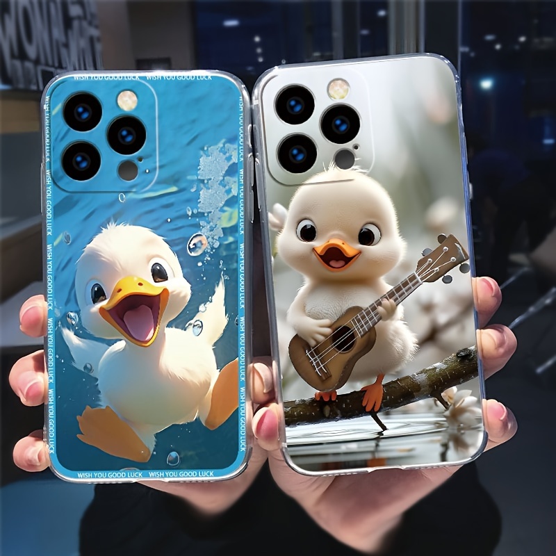 

Tpu Duckling Design Phone Case For 15promax To 11/xr - Durable Protective Cover With Cartoon Duck Graphics - S1577
