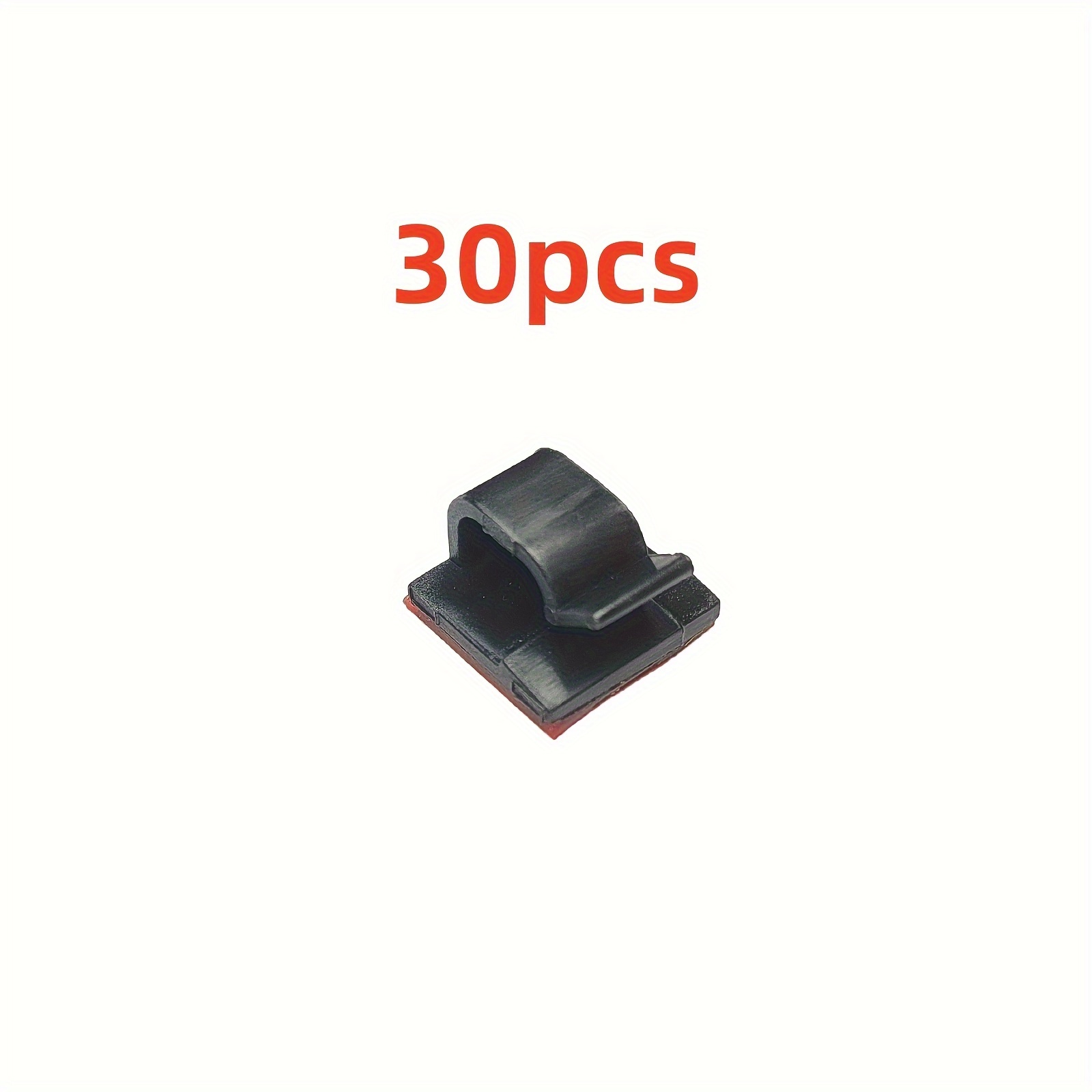 TEMU 50/30/10 pièces de clips adhésifs en acrylique pour câbles, supports USB de bureau, adaptés à divers scénarios que petites colorées extérieures,