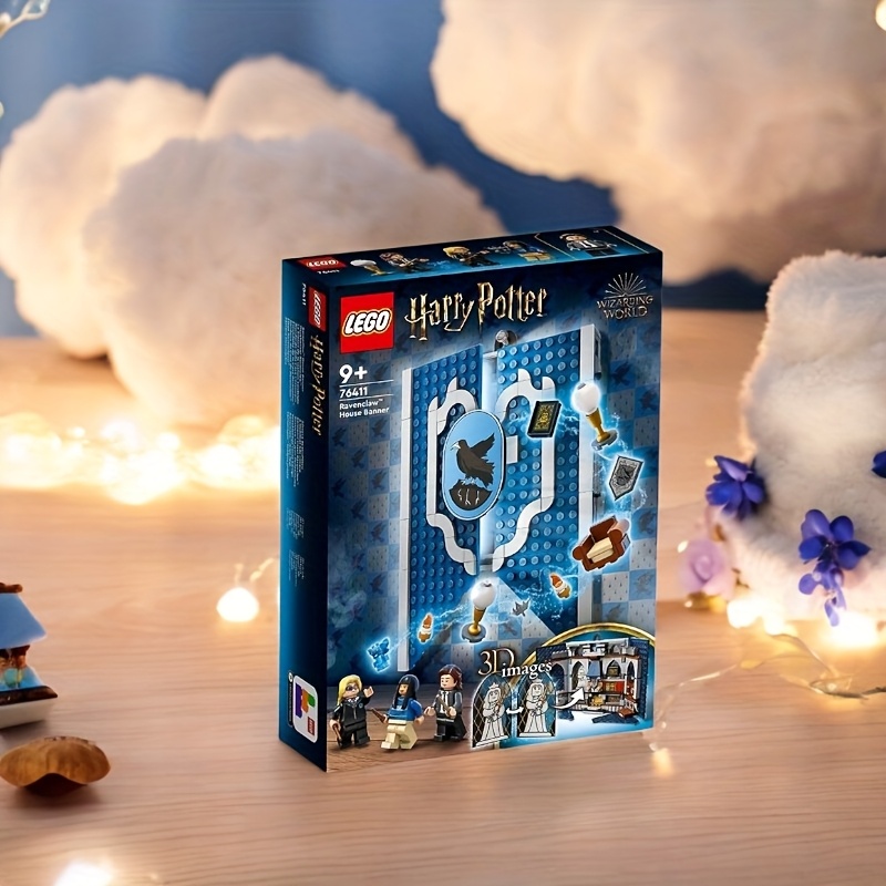 European Version, 76411 Ravenclaw House Banner, Hogwarts Castle Common Room, Exquisite Gift Set for Fans.