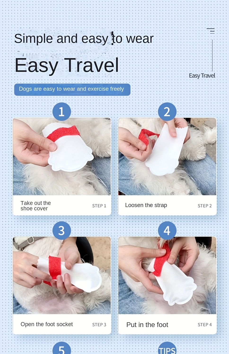 20pcs a Set of Pet Shoes, Pet Disposable Shoe Covers, Dog Anti-Dirty Shoes, Dog Walking Socks, Waterproof And Non-Slip Shoes