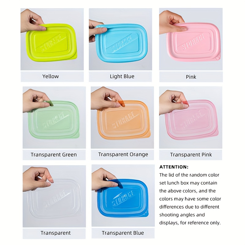 10pcs Clear Plastic Food Storage Containers with Blue Lids - Stackable, Reusable, Perfect for Kitchen Organization - Ideal for Grains, Meats, Fruits, Vegetables - Dishwasher & Microwave Safe