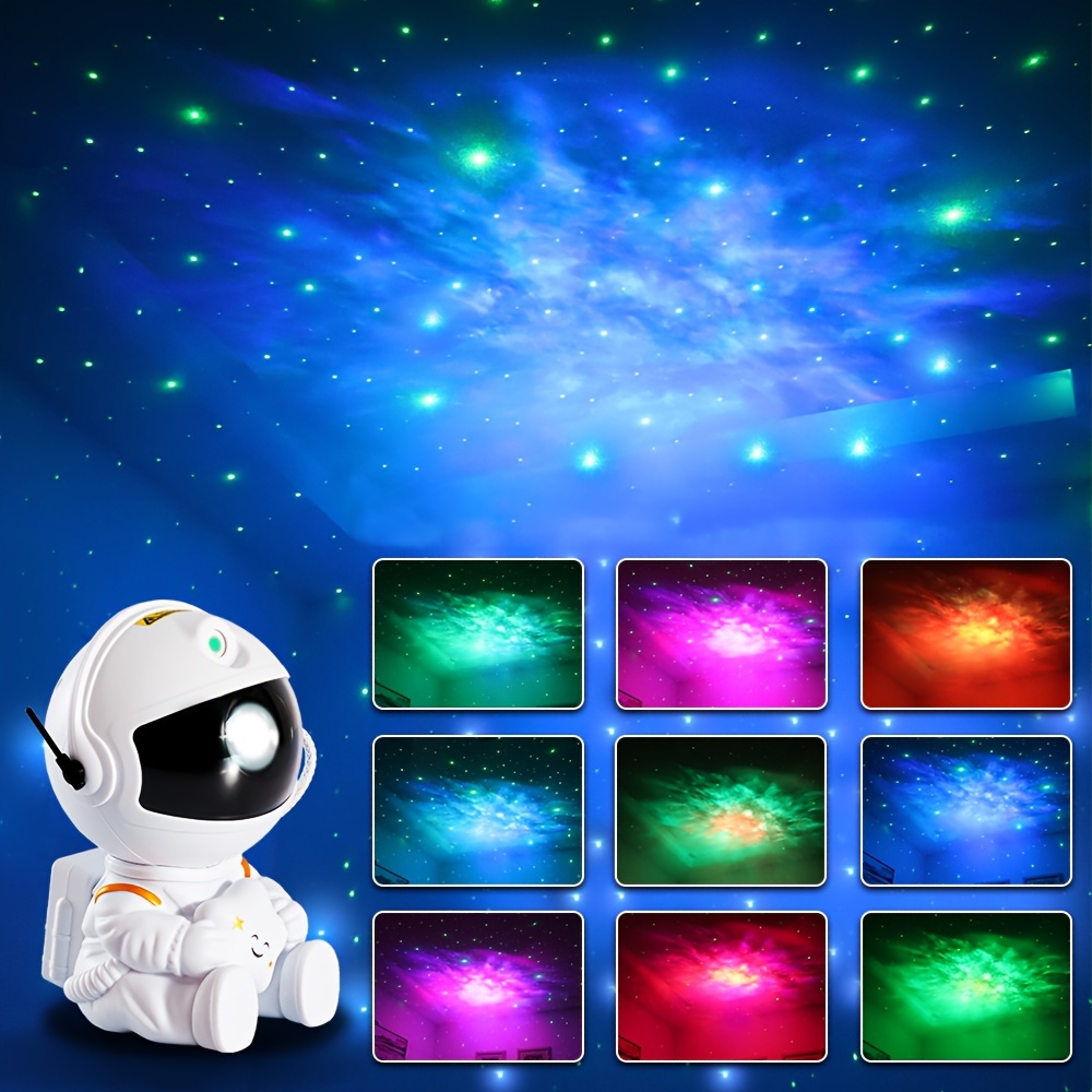 

1pc Astronaut Galaxy Star Projector, Starry Sky Night Light For Bedroom, Led Nebula Lights With Flexible Projection Angle, Room Decor, Holiday & Birthday Gifts For Family & Lovers