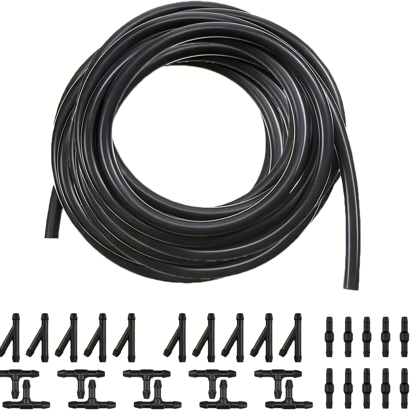 

30pcs Automotive Windshield Washer Kit, 13.1 Ft Washer Hose + T-y I Replacement, To Automotive Nozzle