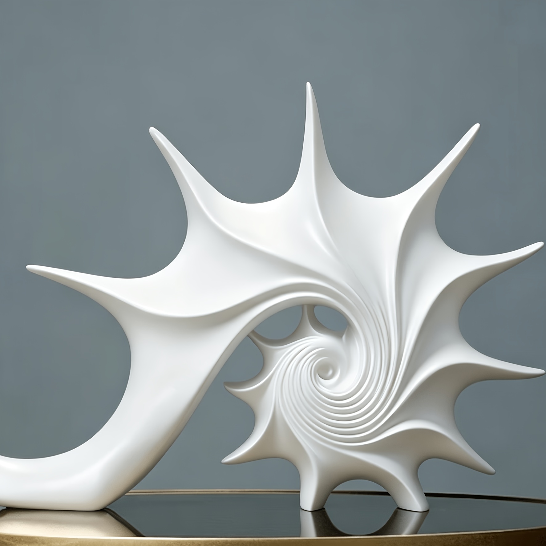TEMU Simulation Spiral Conch Modeling Ornament, Replicating The Delicate Spiral Texture Of Natural Shells, With Soft And , Bringing Coastal
