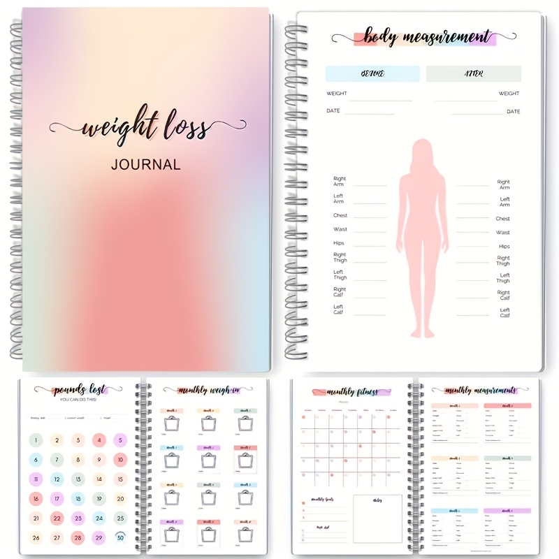 E-shop Das A5-Monats-Abnehmtagebuch | Täglicher Journal wöchentliche Übungen, um Ziele zu setzen erfolgreich zu erreichen – Gewichtsverlust-