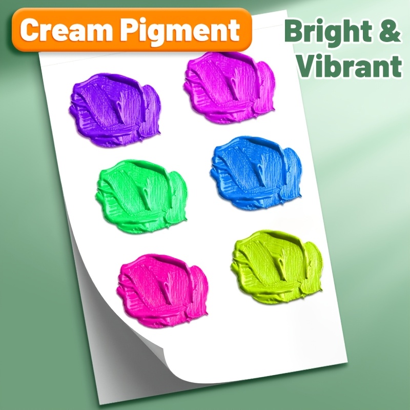 Set of Acrylic Paints with Rich Pigments, Waterproof, Portable, Available in 12, 18, or 24 Colors, 5 ml Each for Crafts, Canvas, Wood, and M