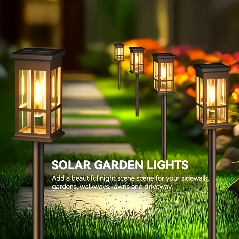 Solar Pathway Lights Outdoor, 8 Pack Upgraded Solar Lights Outdoor Waterproof