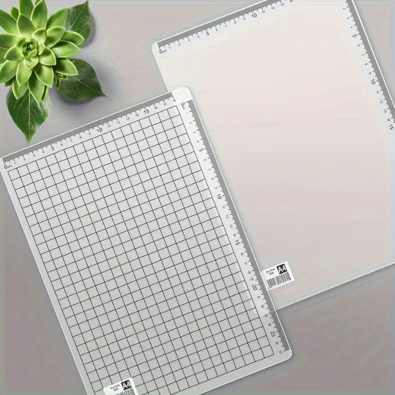 2 stück a4 transparente gitter schreibtafeln - & pp material, ideal für büro, prüfung und finanzverwendung, bürobedarf | transparente schreibtafeln | langlebige schreibfläche, großformatpapier