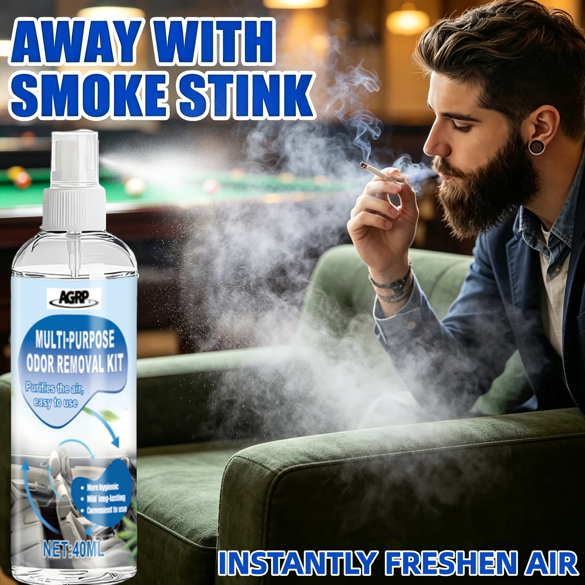 cigarette smoke eliminator for home Eater Cigarette, Cigar, Cannabis & Tobacco Odor Spray & Air Freshener Car, Home, Clothes  Lavender, 4 oz Travel Size  Tea Tree Oil Formula, Non-Aerosol Pump Spray toxic formula leaves automobiles Zep Commercial Smoke Odor Eliminator