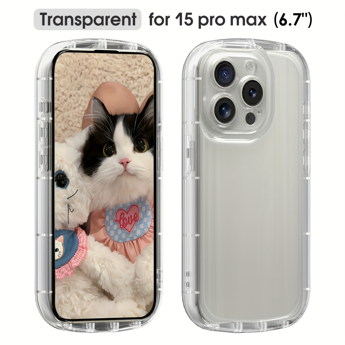 Transparent Tpu Soft Case No Yellowing Anti fingerprints No Temu