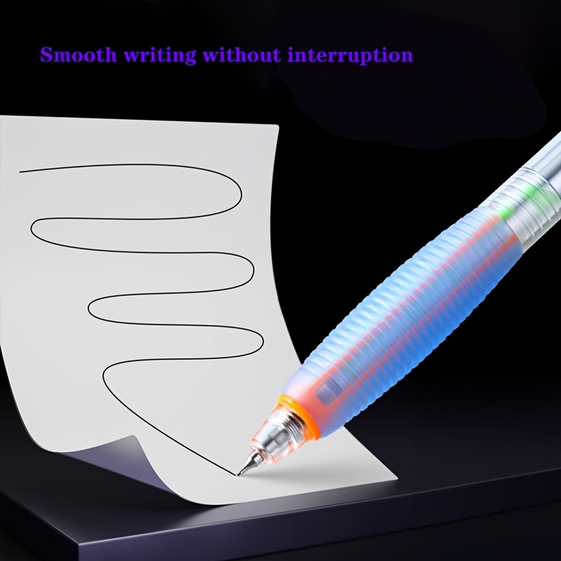a single pack gravity lens gel pen with a   featuring contrasting colors and a cyberpunk style designed for quick drying and pressure relief with a 0 5mm black ink