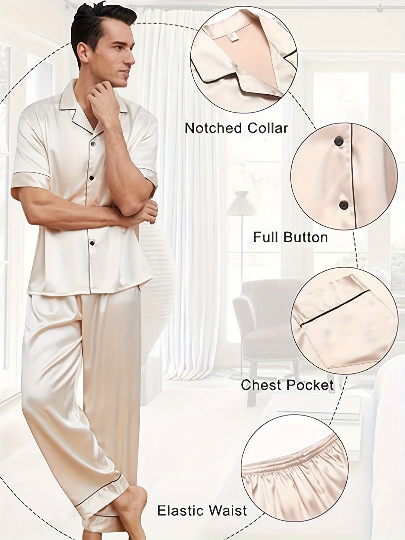 3 Pack:Men's Pajama Pants Cotton Soft Pajamas Men Flannel