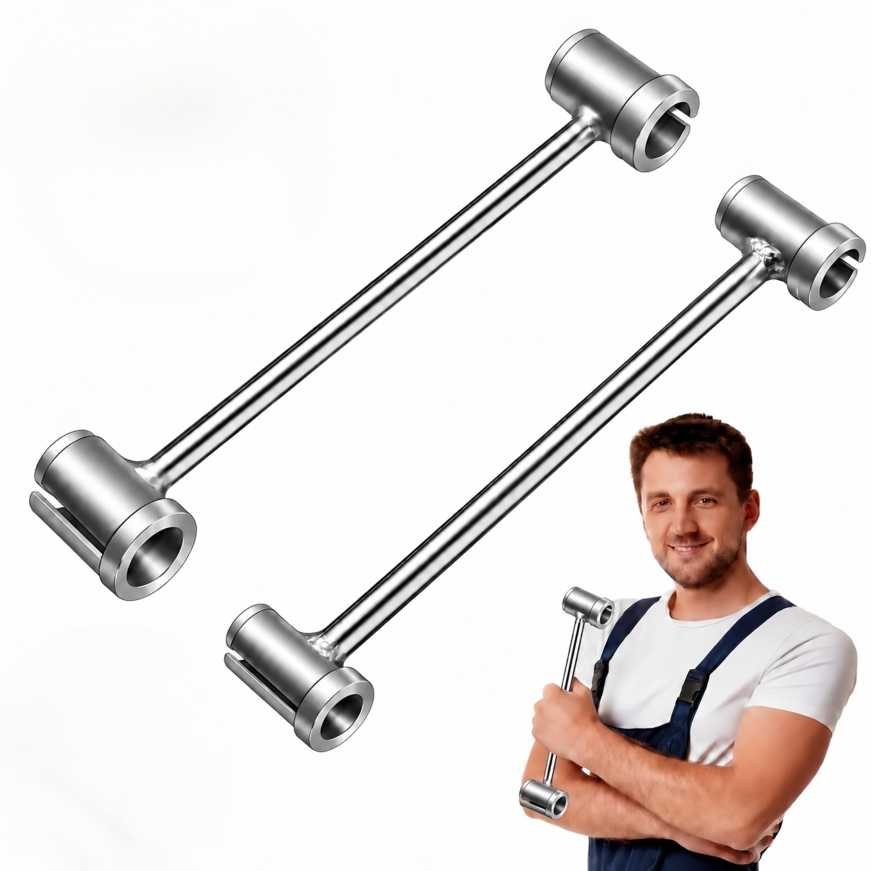 TEMU 2pcs Door Hinge Adjustment Tool Set - Wrenches For Precise And Alignment Correction On Loose Doors And Cabinets