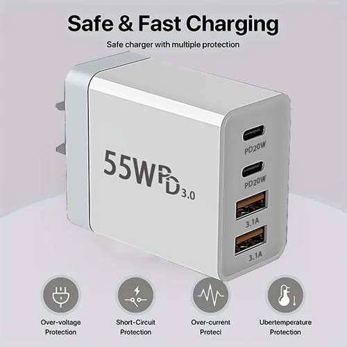 mobile phones and accessories mobile phone accessories mobile phone battery charger mobile phone charger cross border bestseller 2 port pd 2 usb ports high power charger for mobile phones tablets watches and earphones