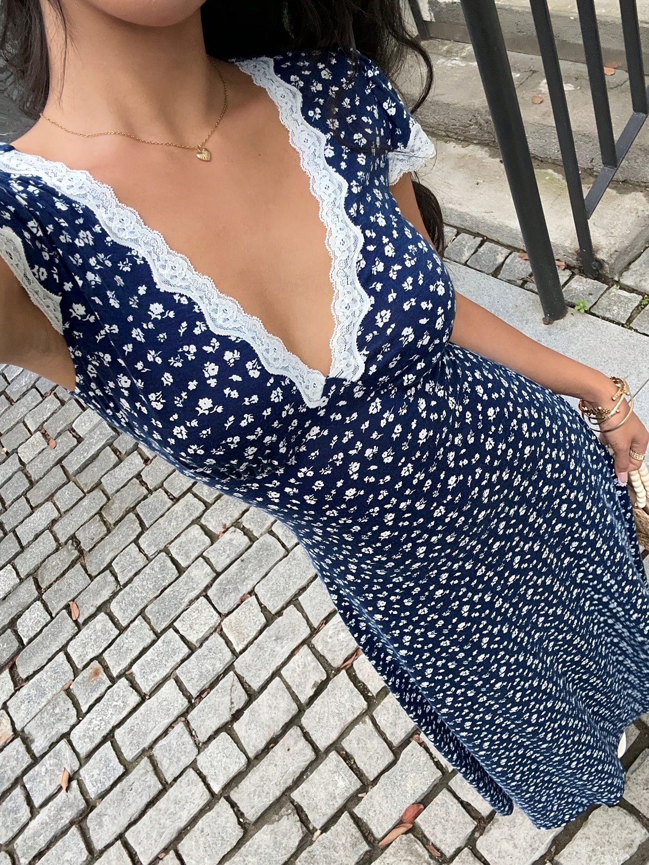 ankle length summer dresses Renesmee Satin Summer Print Maxi Dress - US 18