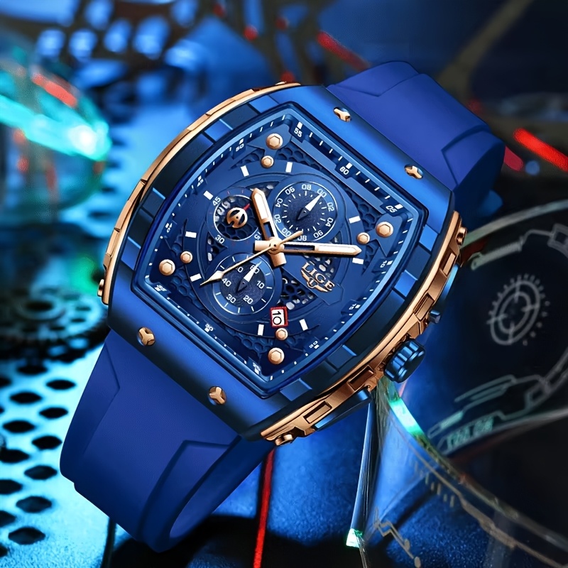  Classic Watch - Elegant Chronograph Dial with Golden-Tone Hands, Quartz Movement, Unisex Watch for  , Everyday & Formal Events - Affordable Luxury Watch, Vintage Watch