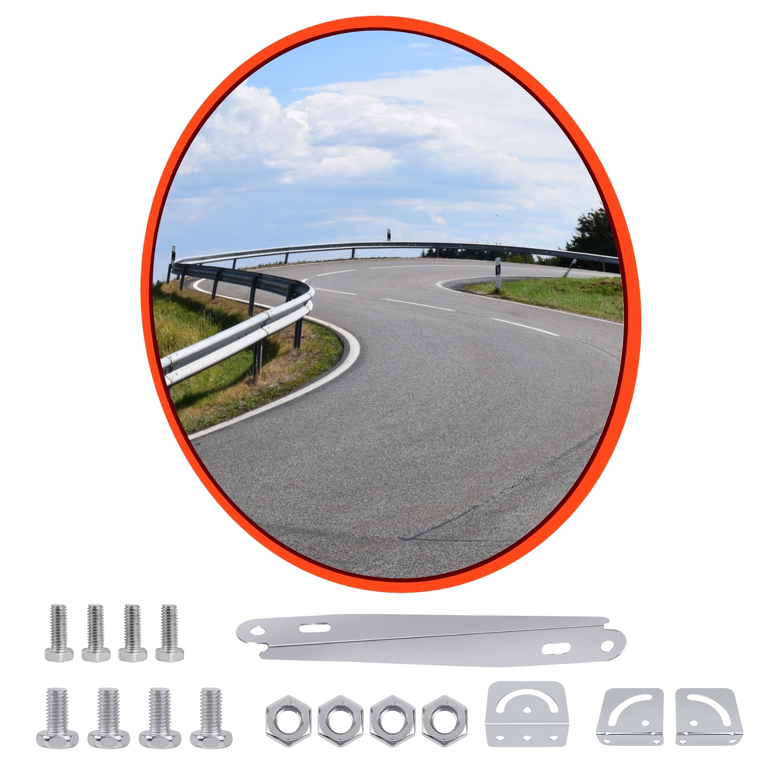 30cm Traffic Wide Angle Security Convex Home Driveway Garage Hospital Car Park Single Round Blind Spot Mirror For Indoor And Outdoor Use