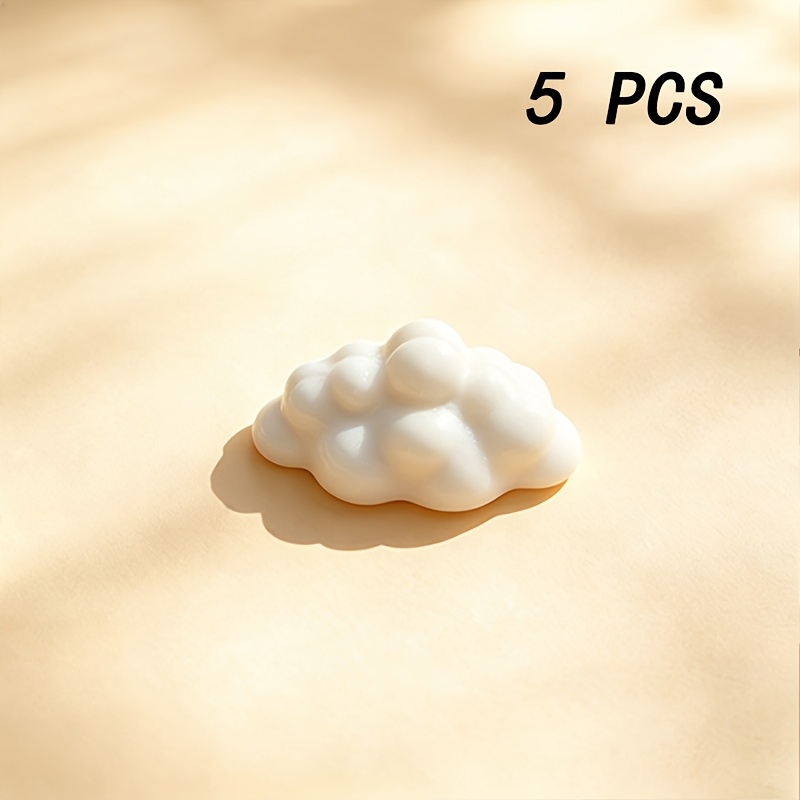 1/5pcs Photo Display Stand With Fluffy Clouds - Plastic Picture Frame For Rooms, Office, Cute Desk Organizer Suitable For Photos, Cards