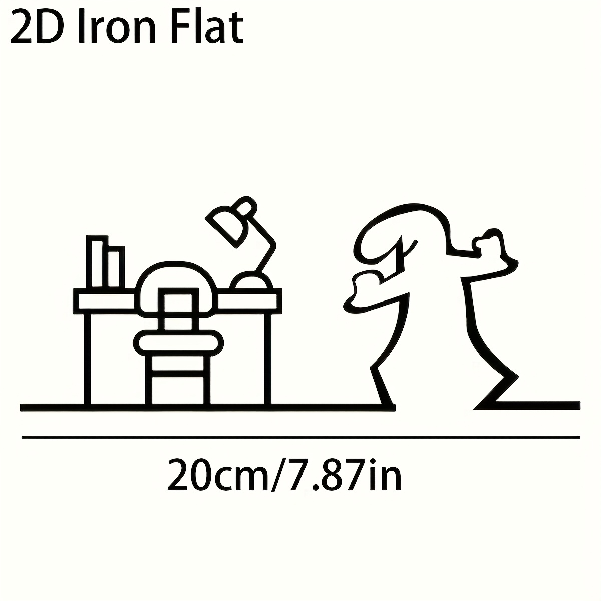 Image of 1pc 1pcs Minimalist Art - Matte Art, Iconic Linea Decor Suitable For Home Office, Modern Line Drawing For Walls, Decorative Art Piece (no Tools/easily Install), 2d Flat