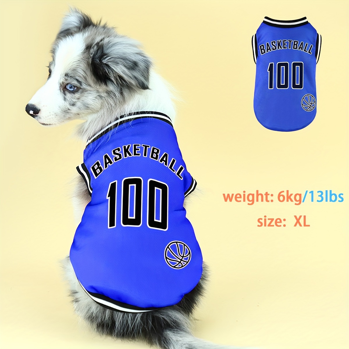 Revitalize Your Pup s Wardrobe With Our Vertical Dog Tank Perfect For Medium And Small Dogs The Back Proudly Features Basketball 100 Text Makin