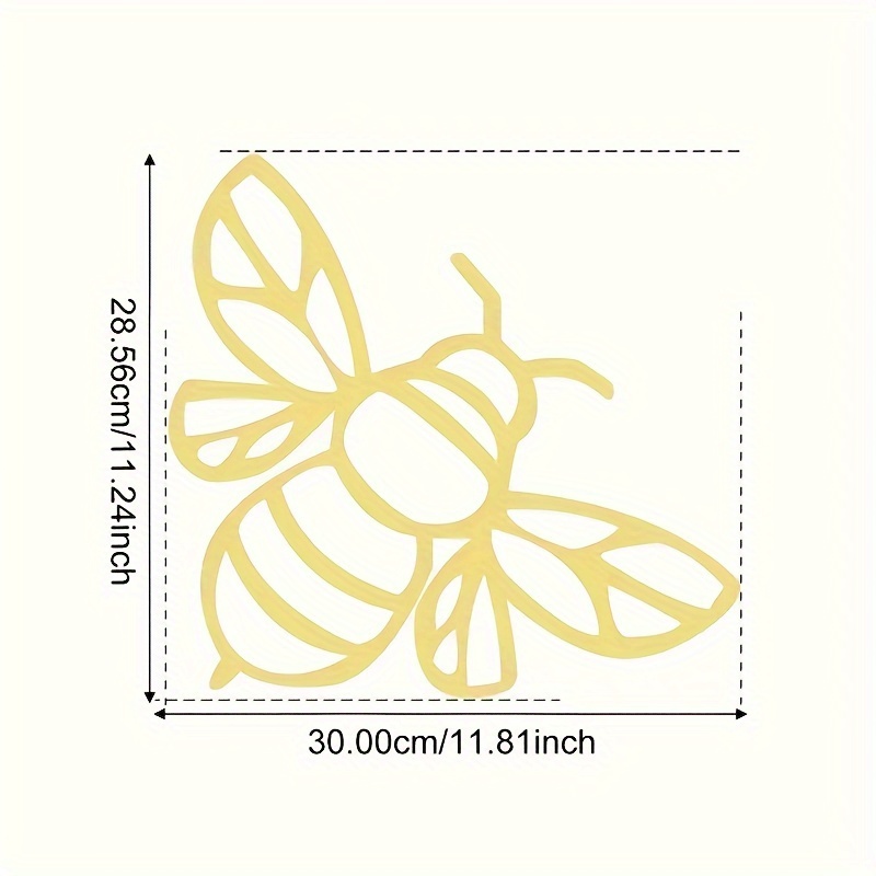 1pc ゴールデン小さなミツバチ 蜂の装飾 バンブルビーの装飾 農家の蜂の巣の装飾 蜂の巣の装飾 蜂の壁の装飾 メタルア - Temu Japan