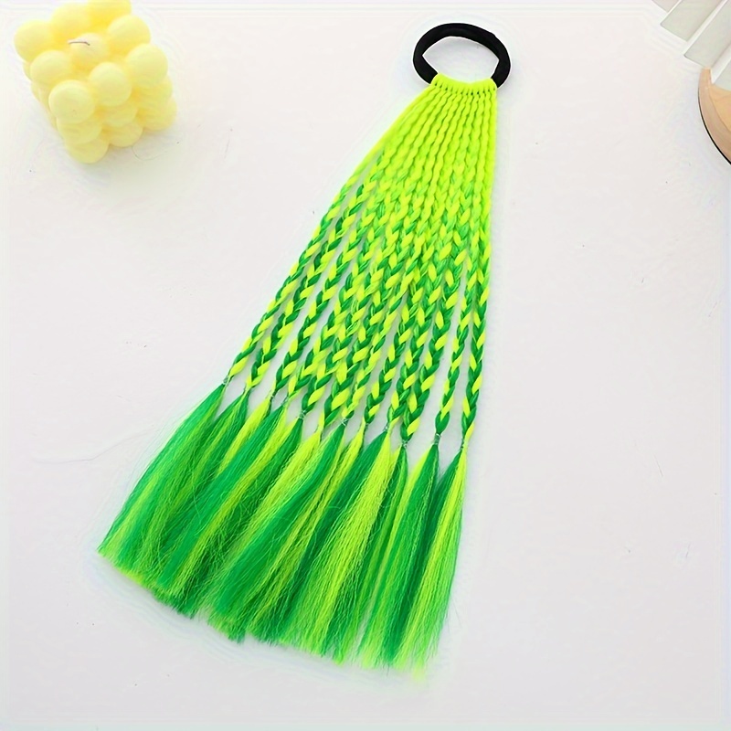 TEMU 12 Braids Women' Braids Fried Dough Twists Braid Hair Ponytail Fashion Performance Style Headdress