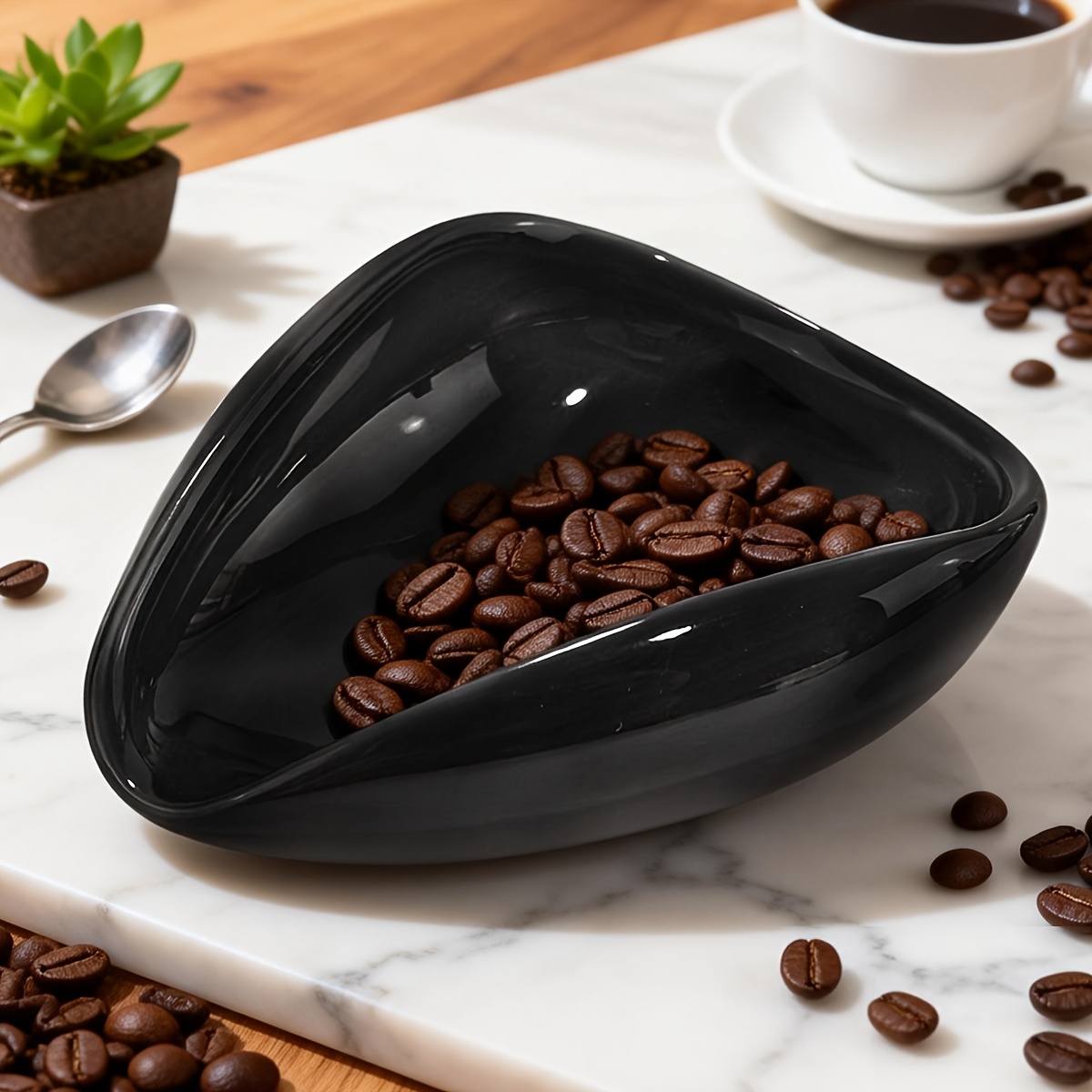 1pc Coffee Beans Dosing Cup, Ceramic Tea&Coffee Beans Vessel, Ceramic  Dosing Vessel * Or Tea * Tea Accessory for Loose Tea And Flower Petals Tea  Set