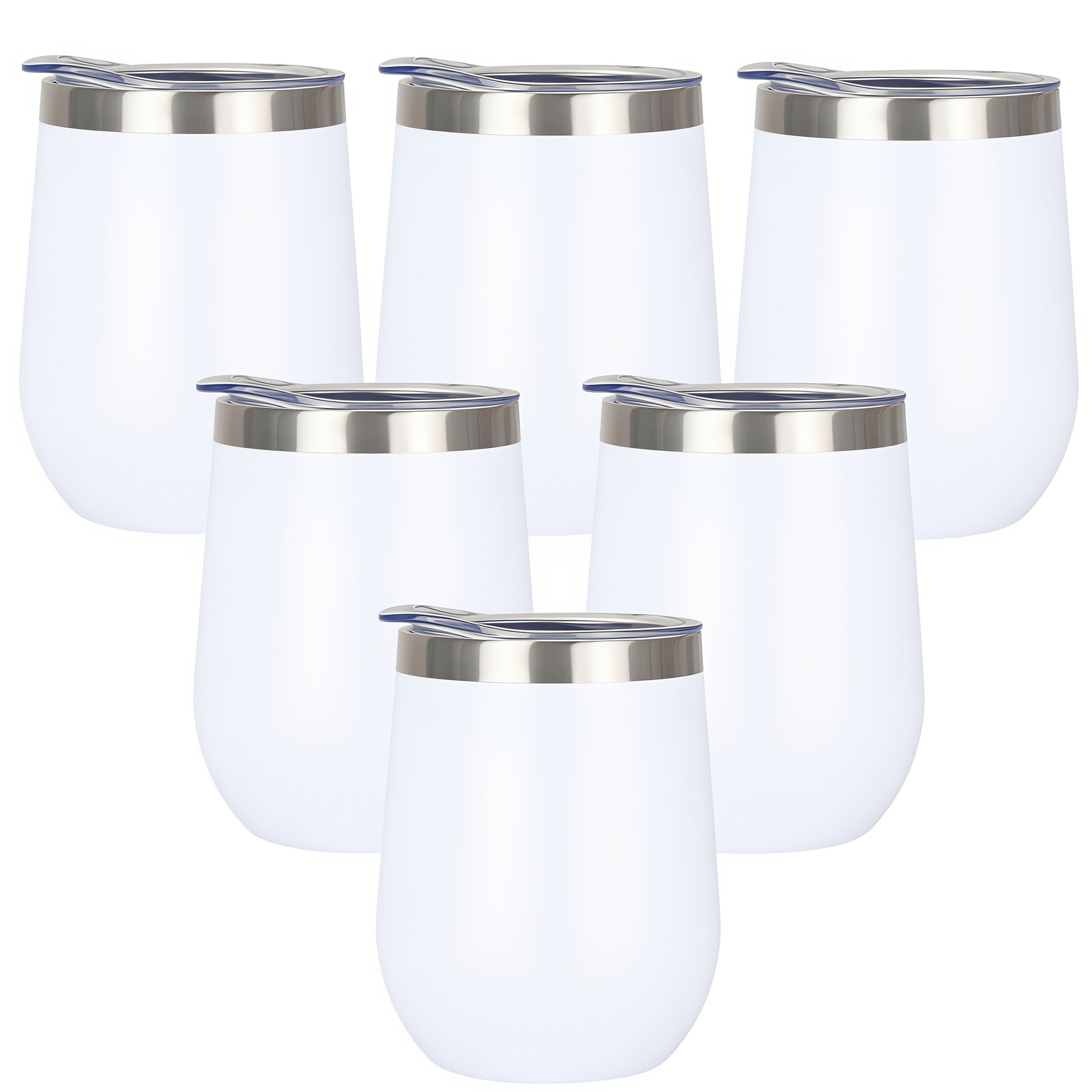 TEMU 6-pack 12oz Insulated Tumblers