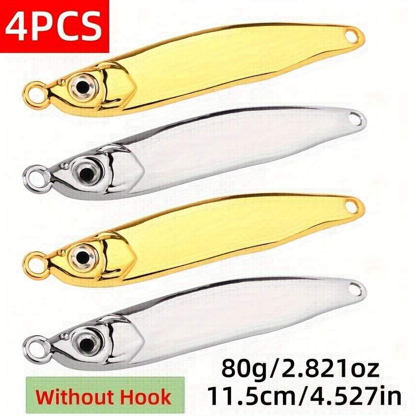 Zinc Alloy Fishing Lure /without Feathered Treble Hook - Temu