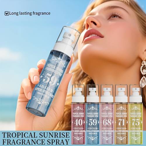 6 fragrance options spray free long with orange coconut 5 concentration for women men wedding party travel scent gift