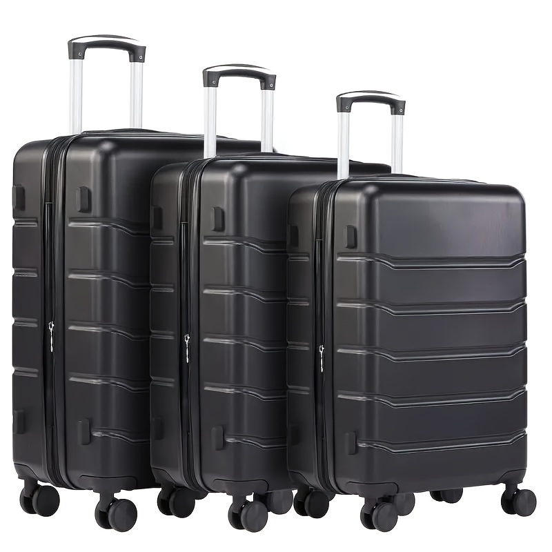 

Expandable Luggage 3 Piece Sets, Fashion Travel Case With Tsacombination Lock, Travel Suitcase Trolley Case