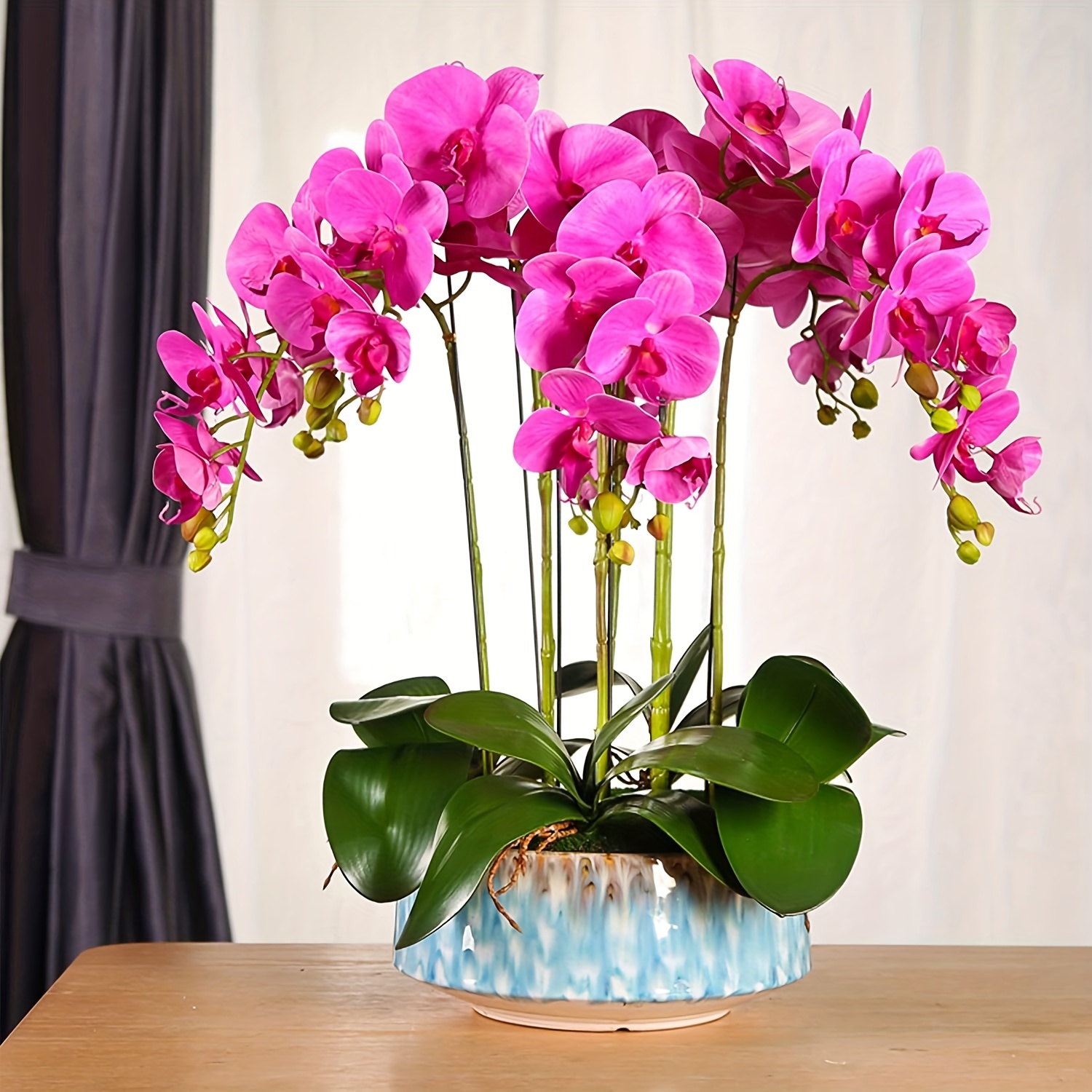 68.58 cm Knstliche Orchideenblten - 4er-Set, Kunststoff-Falsche Orchideen  mit Langen Stielen, Realistischer Touch fr Zuhause & Hochzeitsdekoration,  Tischdekoration, Ganzjahresdekoration * fr ...