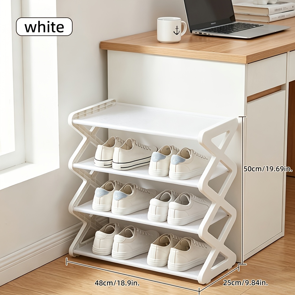 1pc Multi-Layer Easy Shoe Rack, Household Doorway Multi-Layer Storage Shoe Cabinet, Student Dormitory Under Table Miscellaneous Shoe Storage Shelf for Entryway, Doorway, Bedroom, Hallway Easy Household Shoe Storage Organizer